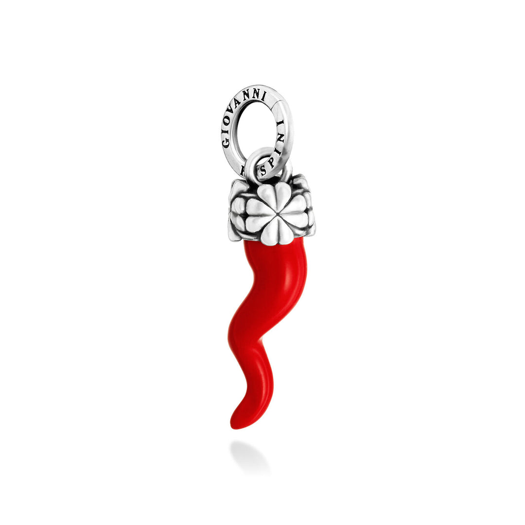 Giovanni Raspini Small Red Horn Clover Charm 12476