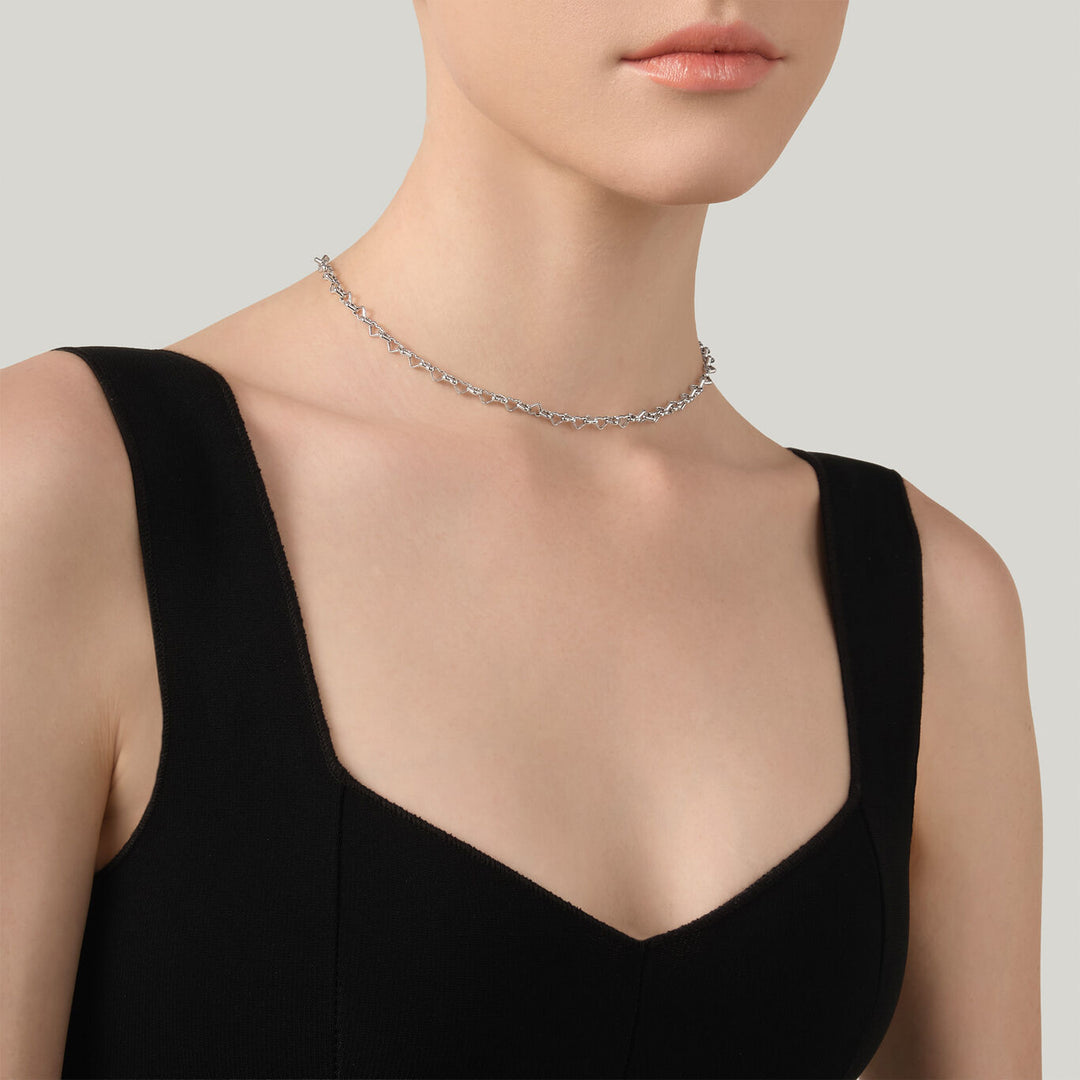 Giovanni Raspini heart chain necklace 925 Silver Necklace 12618