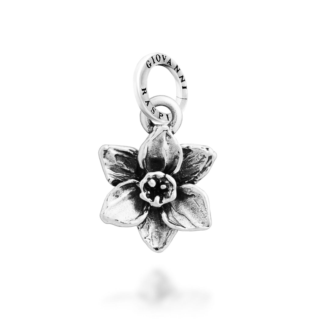 Giovanni Raspini Small Narcissus Charm - Silver Charm - 12718
