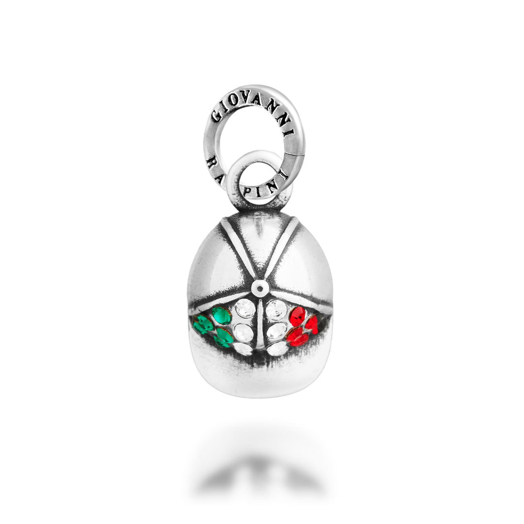 Giovanni Raspini Cappellino Crystal Charm - Silver and zircon charm - 12749