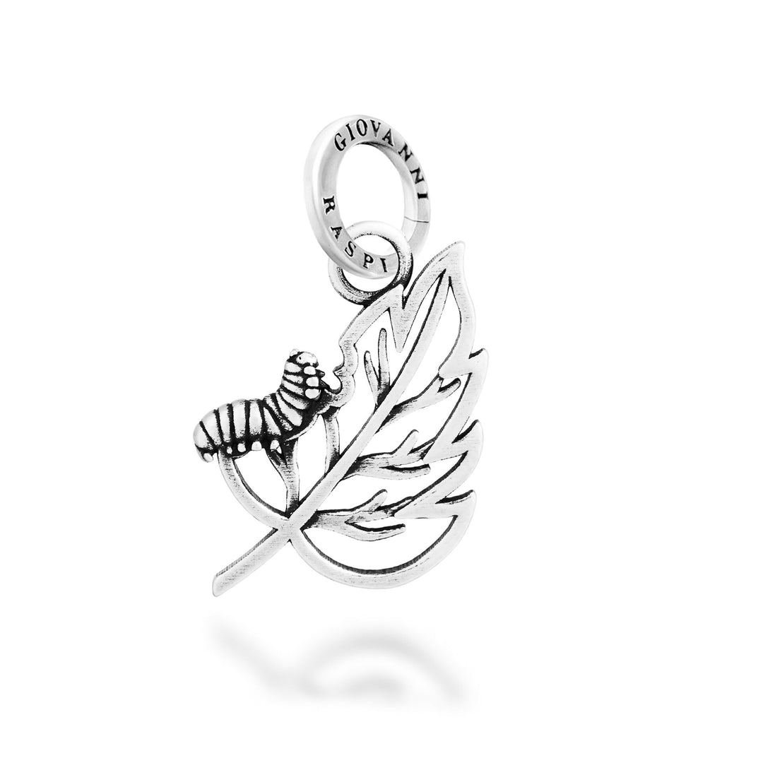 Giovanni Raspini Leaf Charm - Silver Charm - 12807