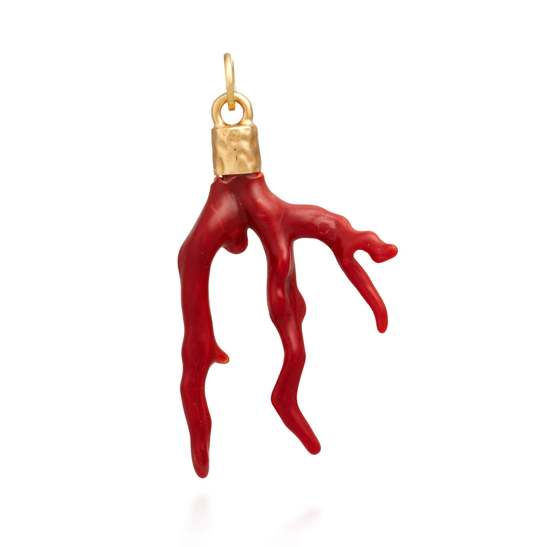 GIOVANNI RASPINI CHARM COARD PENDANT RED RED 925 फिनिश PVD गोल्ड येलो राल 12040