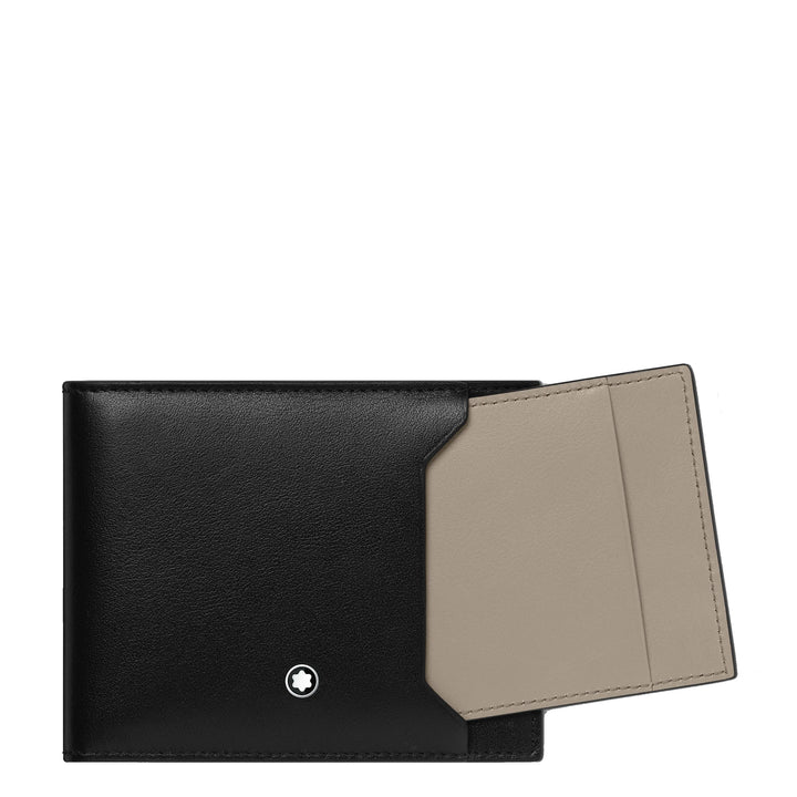 Montblanc 6cc wallet with removable card holder 131250