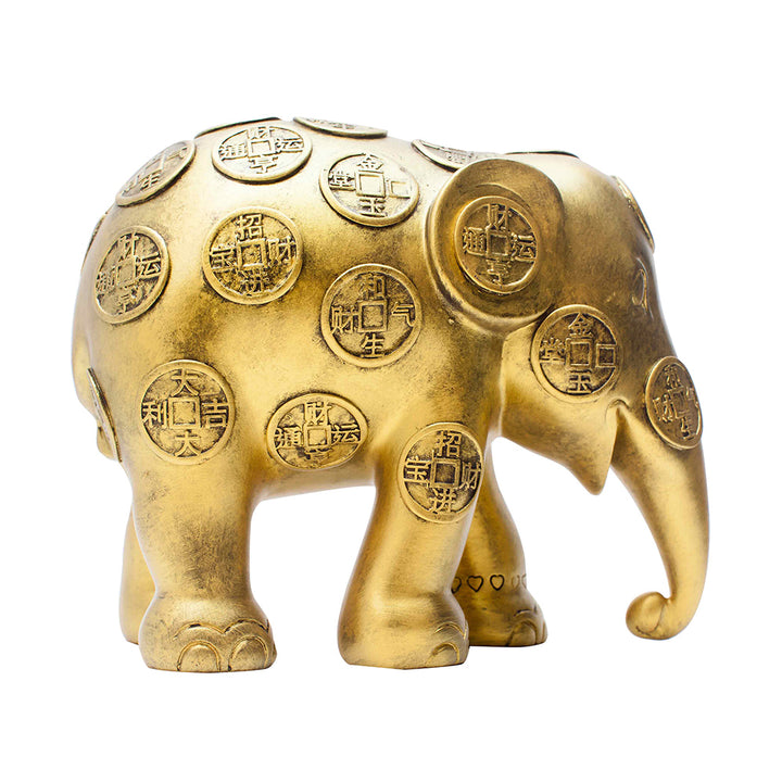 हाथी परेड हाथी लकी सिक्के 10cm लिमिटेड संस्करण 3500 लकी सिक्के 10