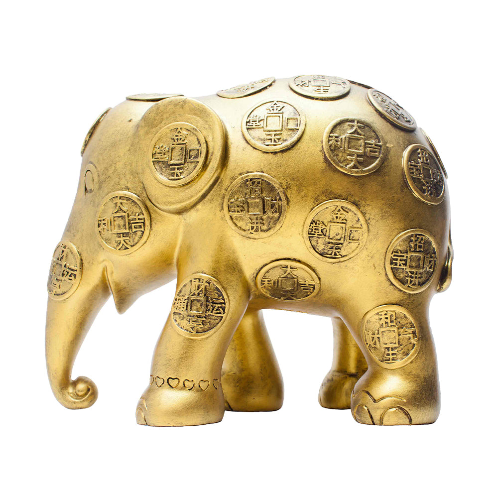 हाथी परेड हाथी लकी सिक्के 10cm लिमिटेड संस्करण 3500 लकी सिक्के 10