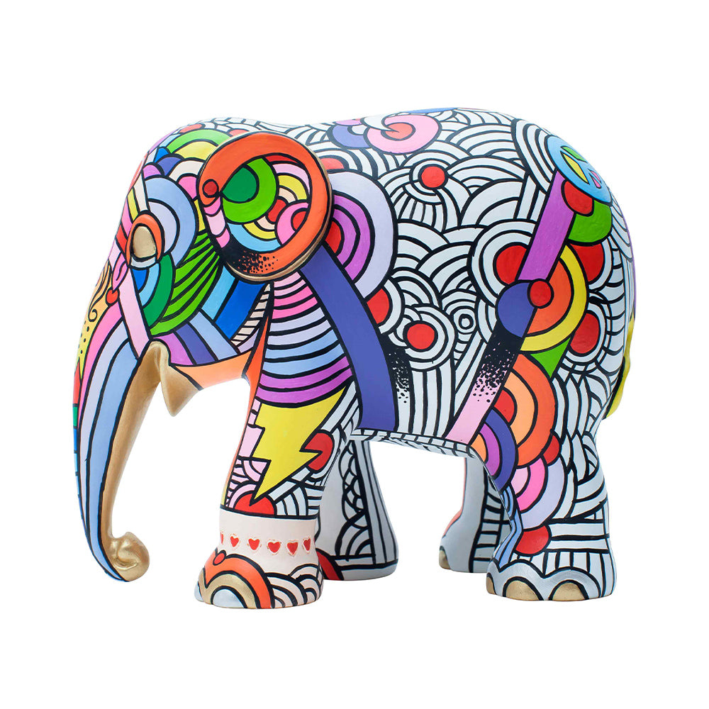 Elephant Parade elephant Peace, Love and Music 15cm Limited Edition 3000 pieces