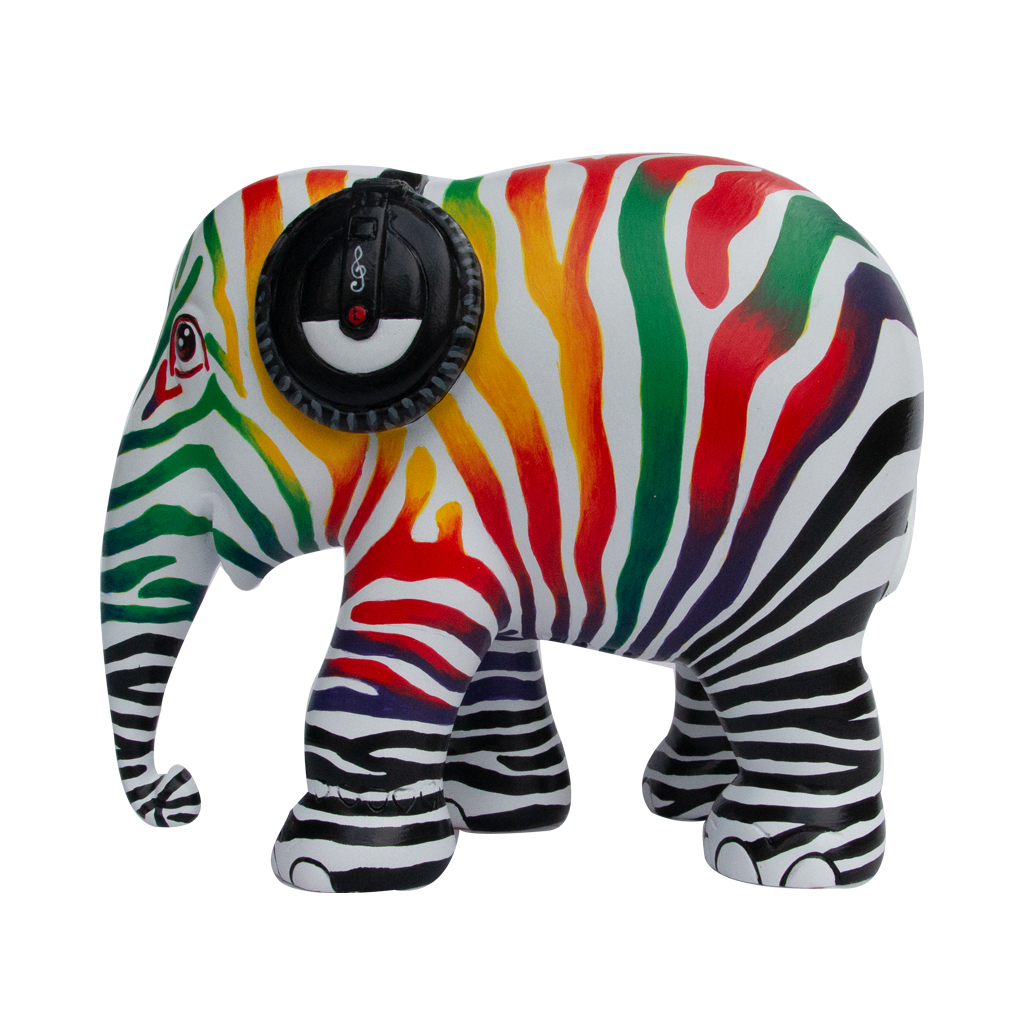 Paráid Eilifint Elefante Zebra Beats 15cm Teoranta Eagrán Teoranta 3000 Beats Zebra 15