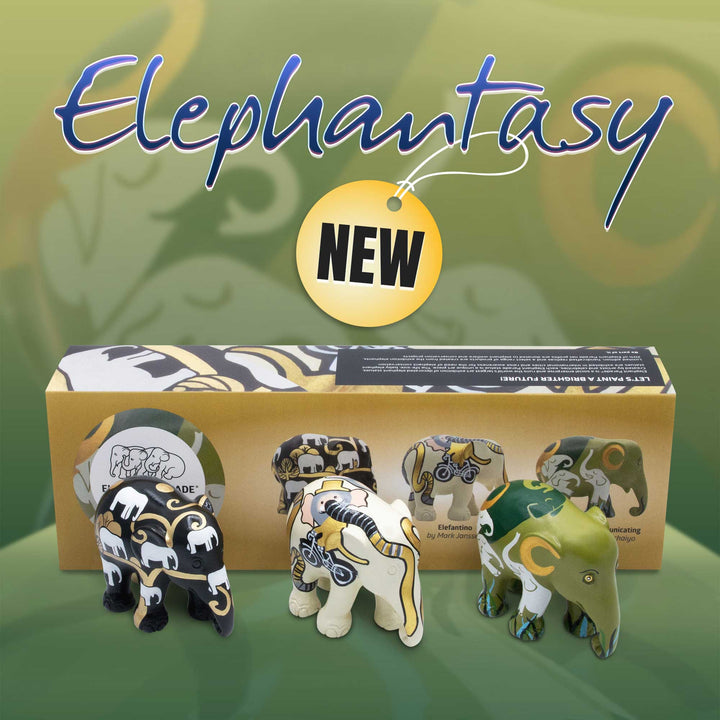 Elephant Parade multipack elephants Elephantasy - Goldie + Baby Elephant + Elephants Communicating