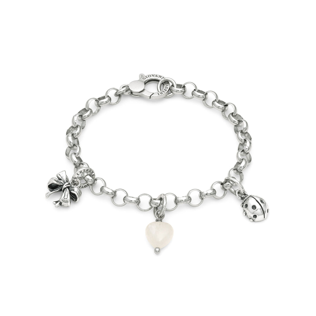 Giovanni Raspini Fortuna Preziosa Bracelet - Bracelet in 925 Silver and rock crystal -