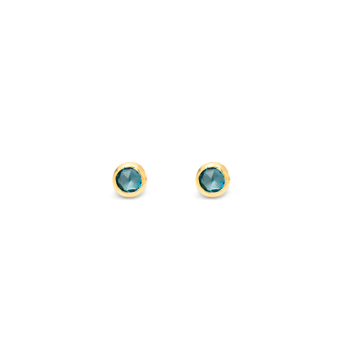 Giovanni Raspini Small Light Blue Loop Earrings 12135