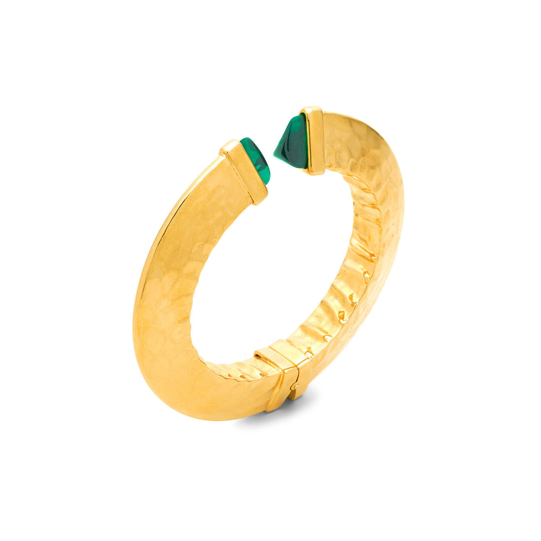 Giovanni Raspini Bangle Green Blade Large 12301