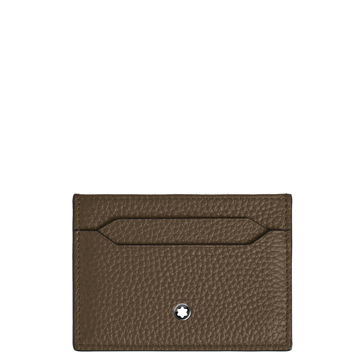Montblanc card holder 5 compartments chestnut brown 220218