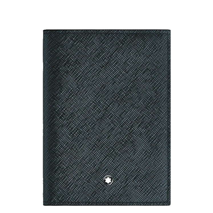 Montblanc Sartorial Tweed Blue Passport Case 220433