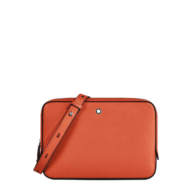 Montblanc small tangerine Sartorial leather shoulder bag 221576