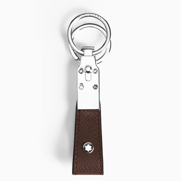 Montblanc Sartorial Ebony leather key ring 223073