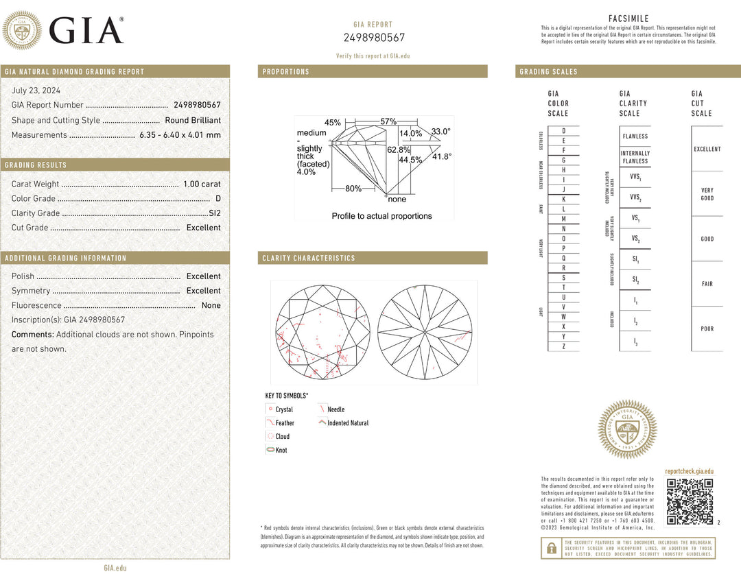 Diamond Infheistíochta Deimhnithe cheana féin 1,00ct Dath íonachta Si2 cheana féin