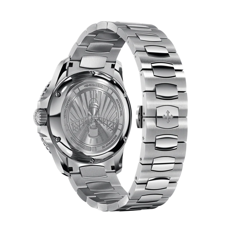 Venezianico Nereide watch 42mm black quartz steel 3321504C