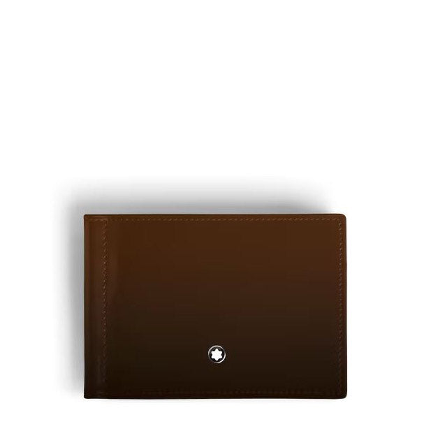 Montblanc 6-pocket wallet with money clip Meisterstück Gradient brown 220316