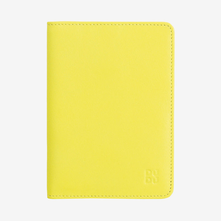 DUDU Travel Leather Passport Holder Case with RFID Protection and Credit Card Holder
