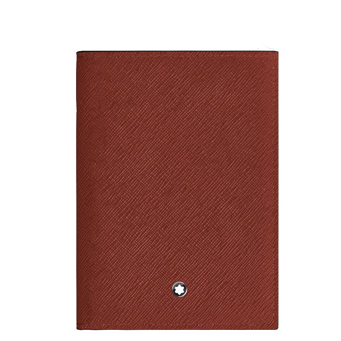 Montblanc Sartorial leather passport holder red oak 223061