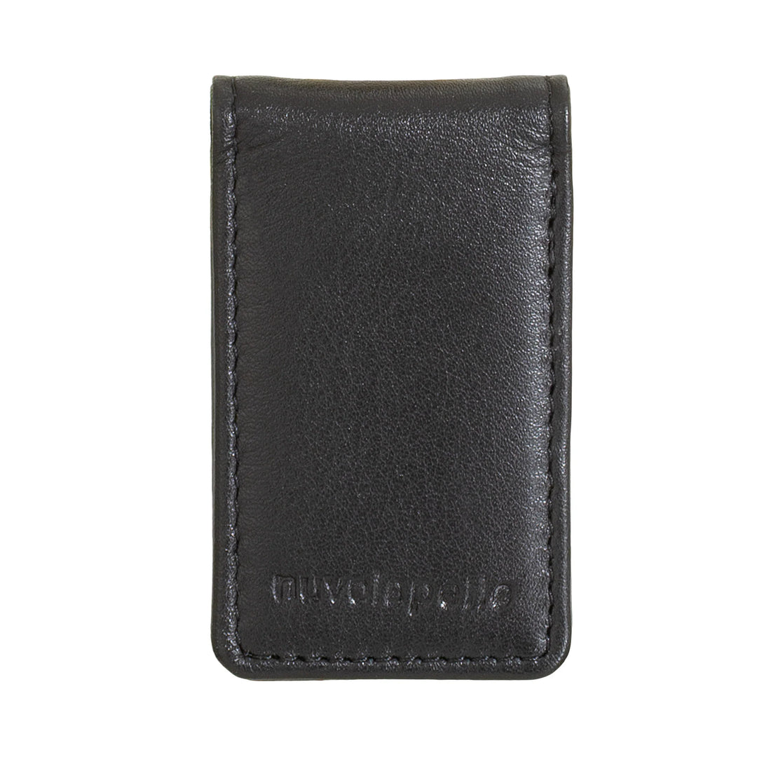 Nuvola Pelle Magnetic Money Clip in Genuine Leather - Magnetic Money Clip for Banknotes for Men and Women