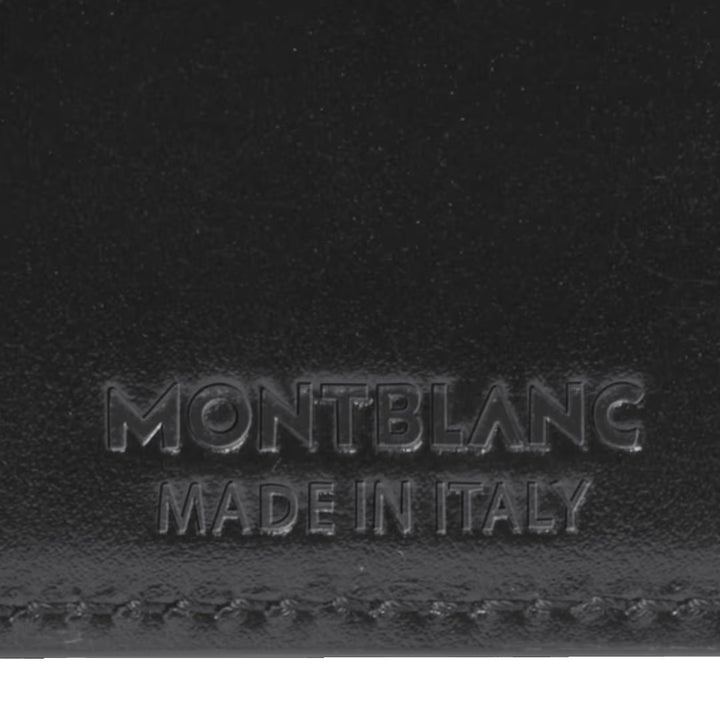 Montblanc Meisterstuck 6 -Comports Sparán le 2 phóca infheicthe dubh 198314