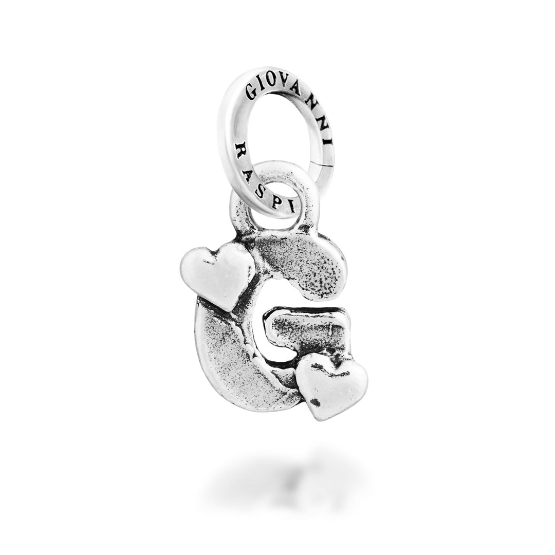 Giovanni Raspini Charm "G" Little Hearts - Silver Charm - 12783