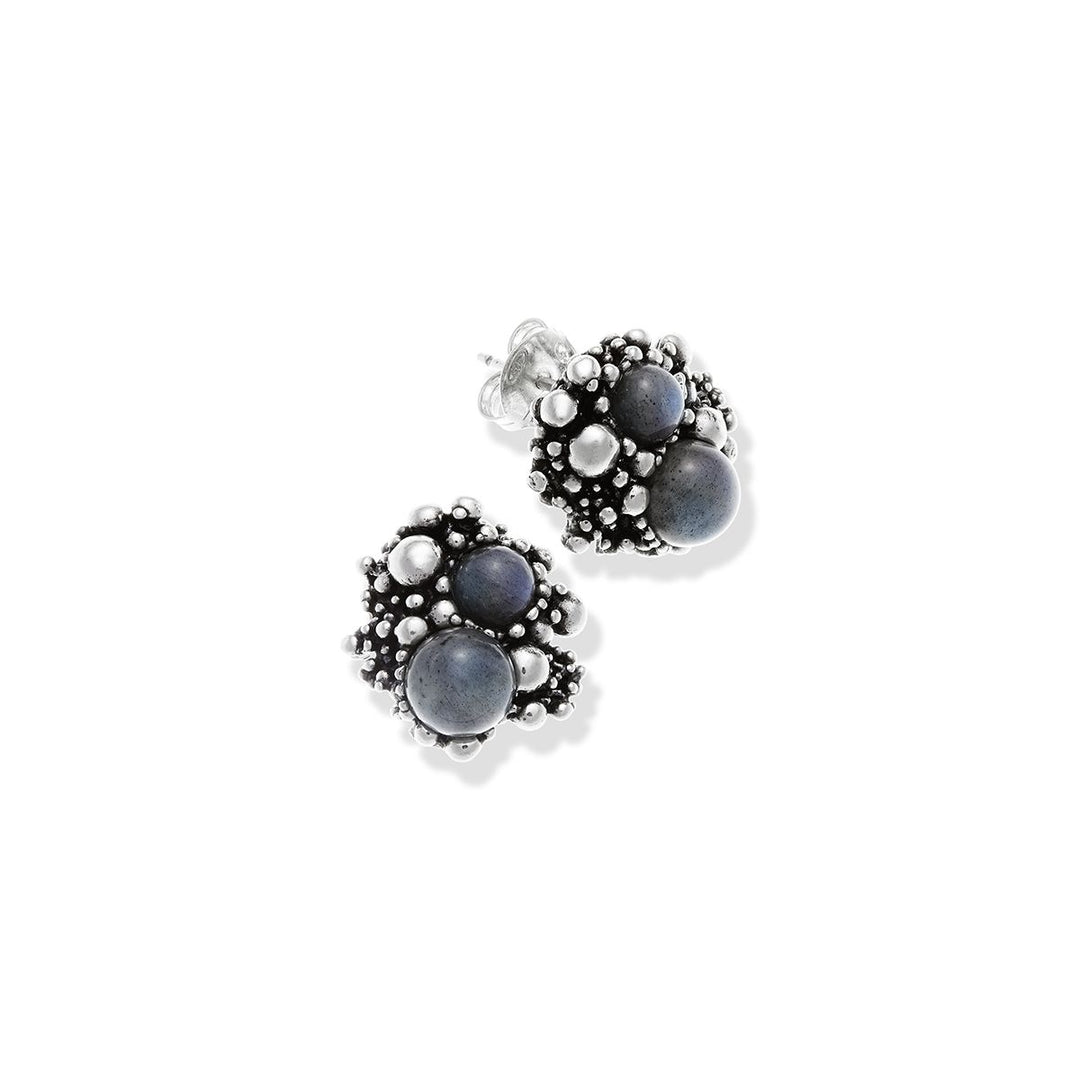 Giovanni Raspini Earrings Silver Milky 925 Labradorite 9966