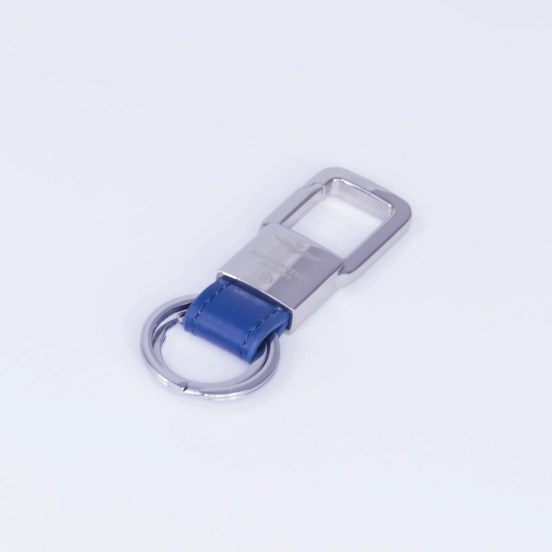 Aeronautica Militare Key ring with carabiner and two rings Aeronautica Militare AM203-BL
