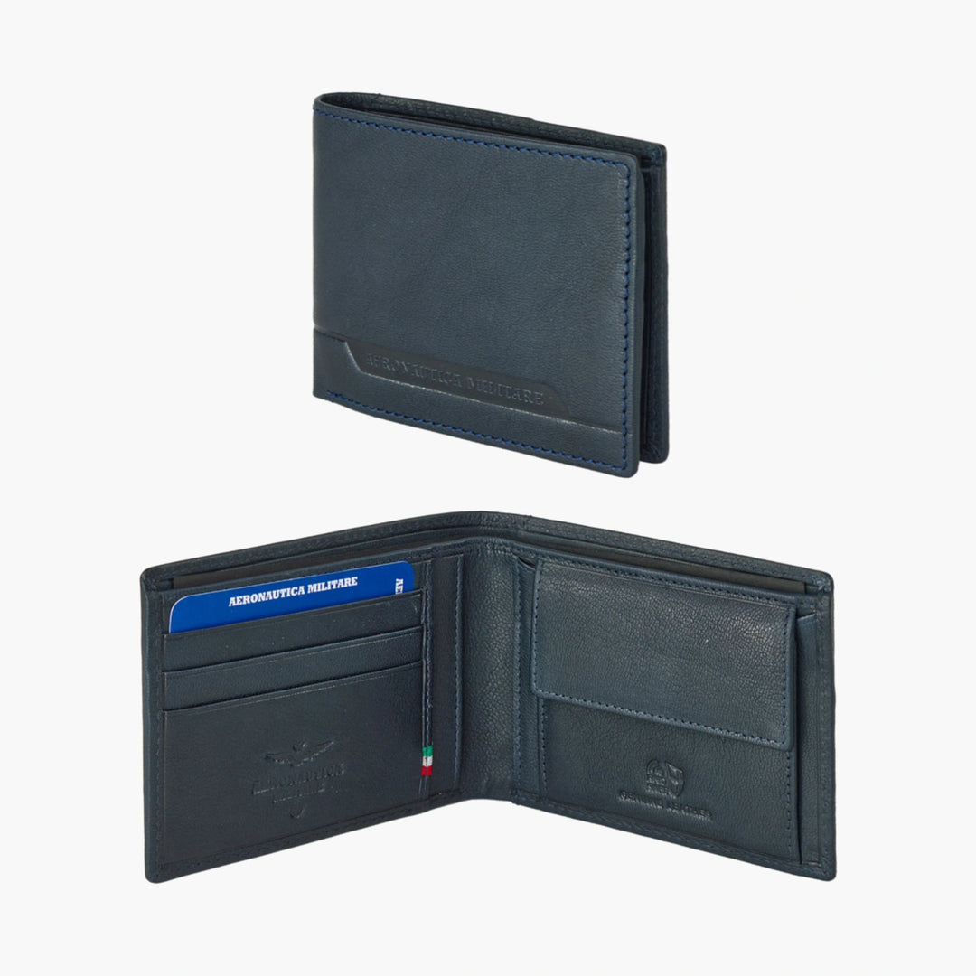 Men's leather wallet with spicci door Moon line