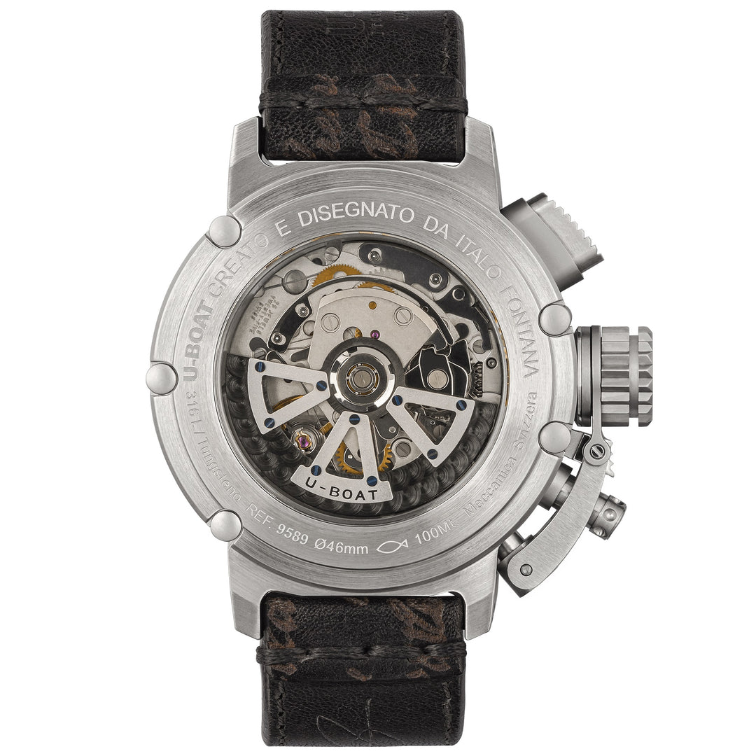 U-bhád Chimera Chrono SS 300 Eagrán Teoranta 46mm Gorm Gorm Cruach Uathoibríoch 9589 Féach