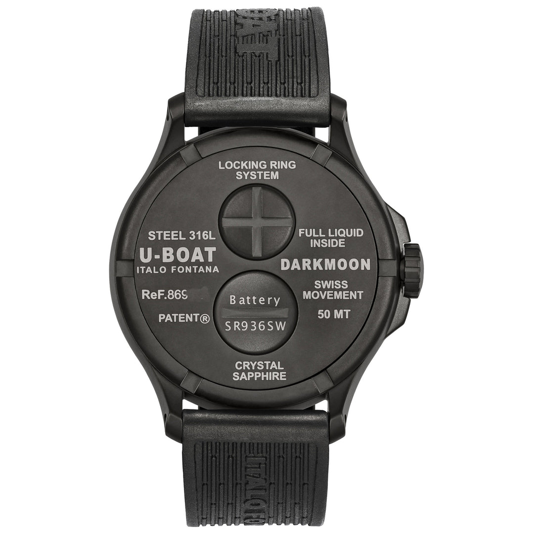 U-Bboat Darkmoon 44mm Glas IPB Soleil Grianchloch Cruach IPB Críoch Dubh 8698/B.