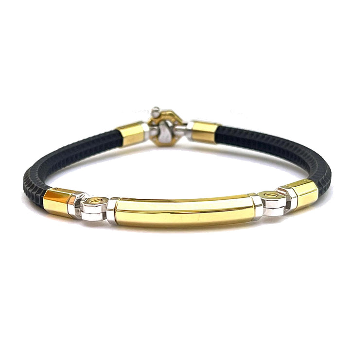 Baraka Bracelet 18kt Gold Rubber BR21070