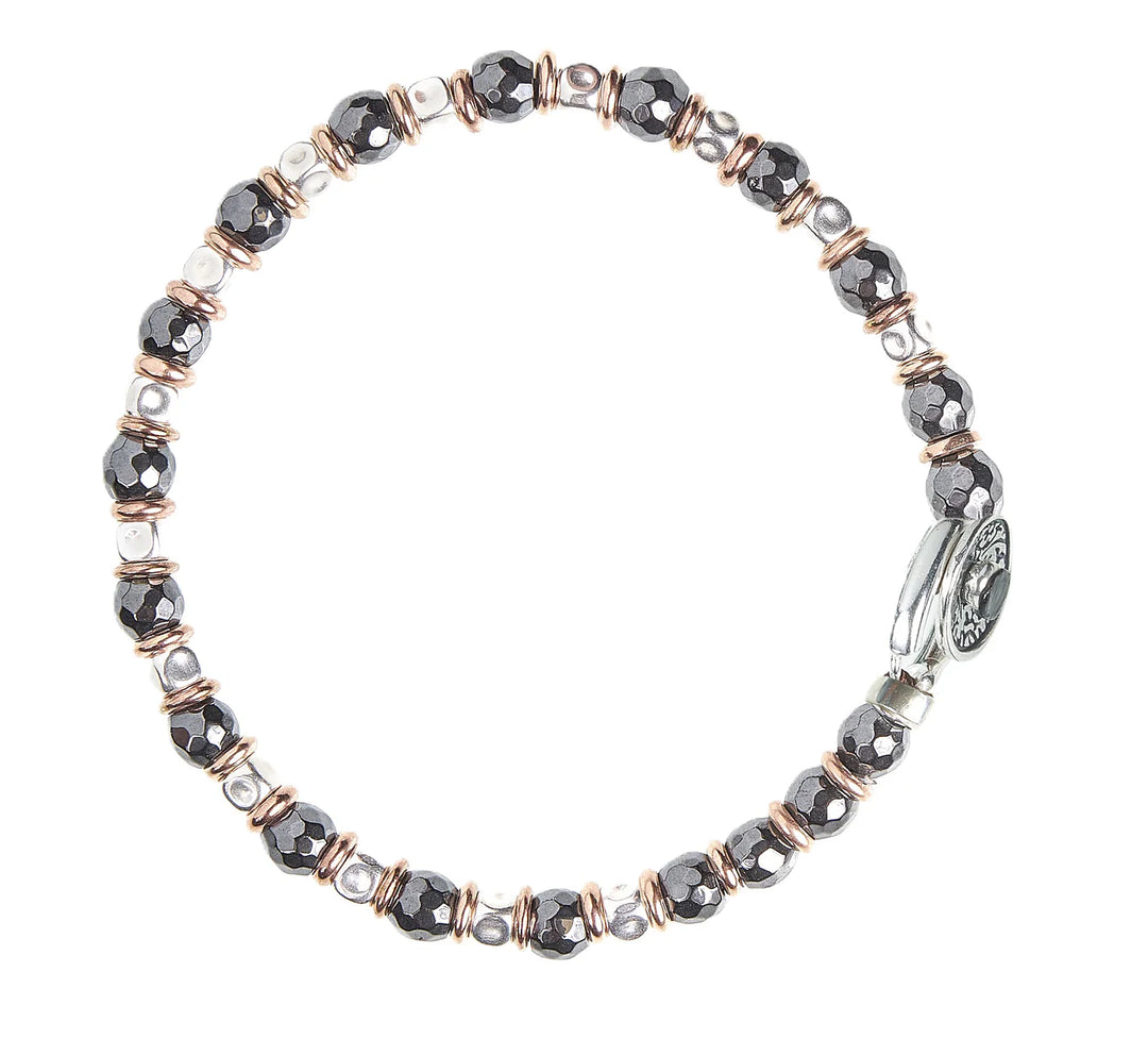 Gerba 925 hematite silver bracelet BRN16