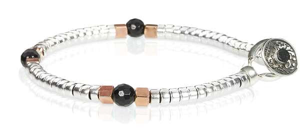 Gerba Mon Amour bracelet 925 silver onyx MA35
