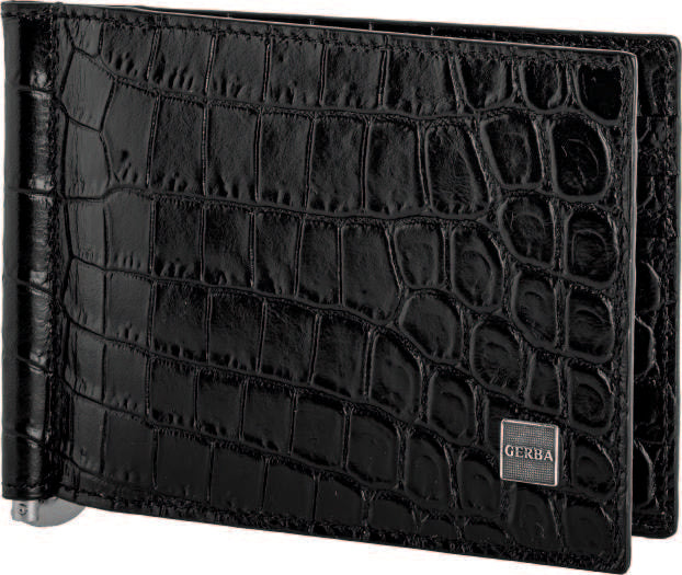 Gerba euro holder in coconut calfskin and silver gerba logo GB002 COCCO