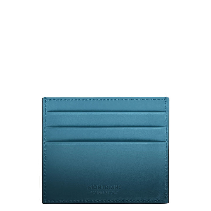 Montblanc card holder 6 compartments Meisterstück Gradient smoky blue 199268