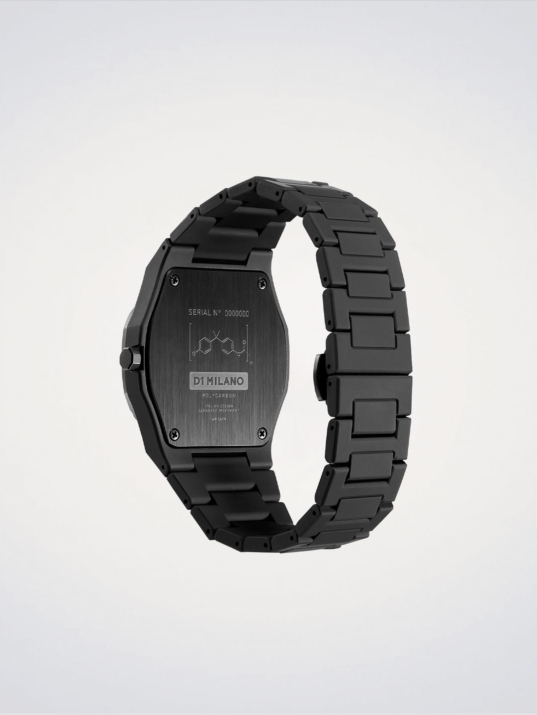 D1 Milano Space Gray Polycarbon 40.5 mm D1-PCBJ13