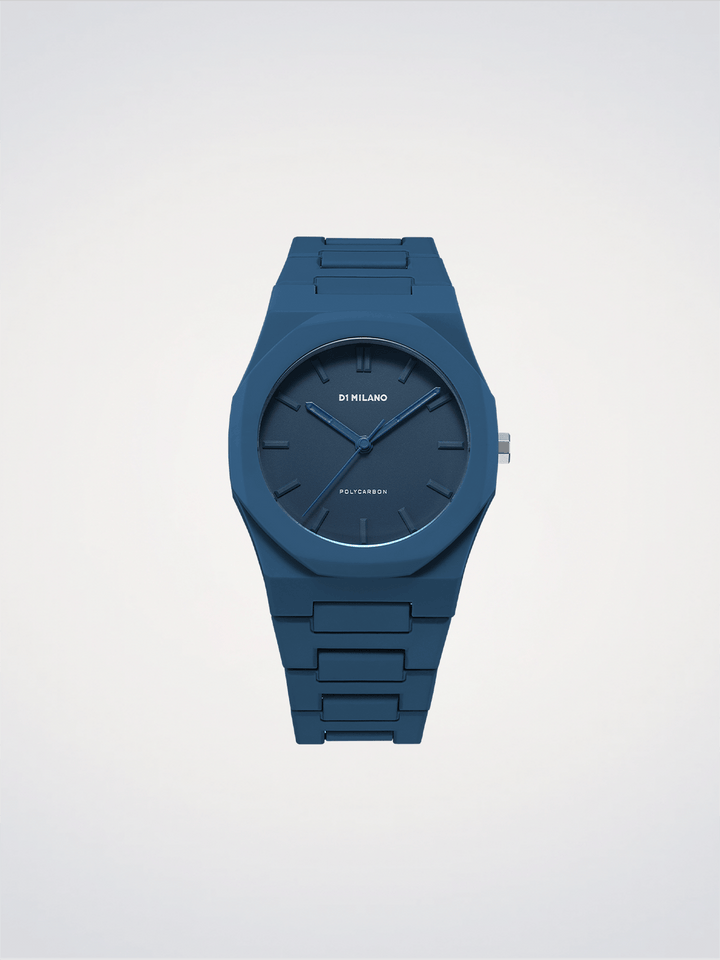 D1 Milano Navy Blue Polycarbon 40.5 mm D1-PCBJ21