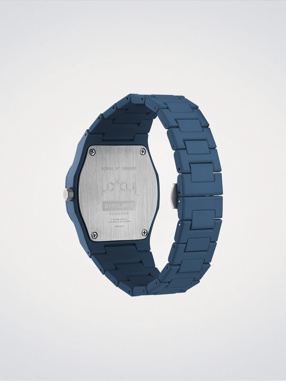 D1 Milano Navy Blue Polycarbon 40.5 mm D1-PCBJ21