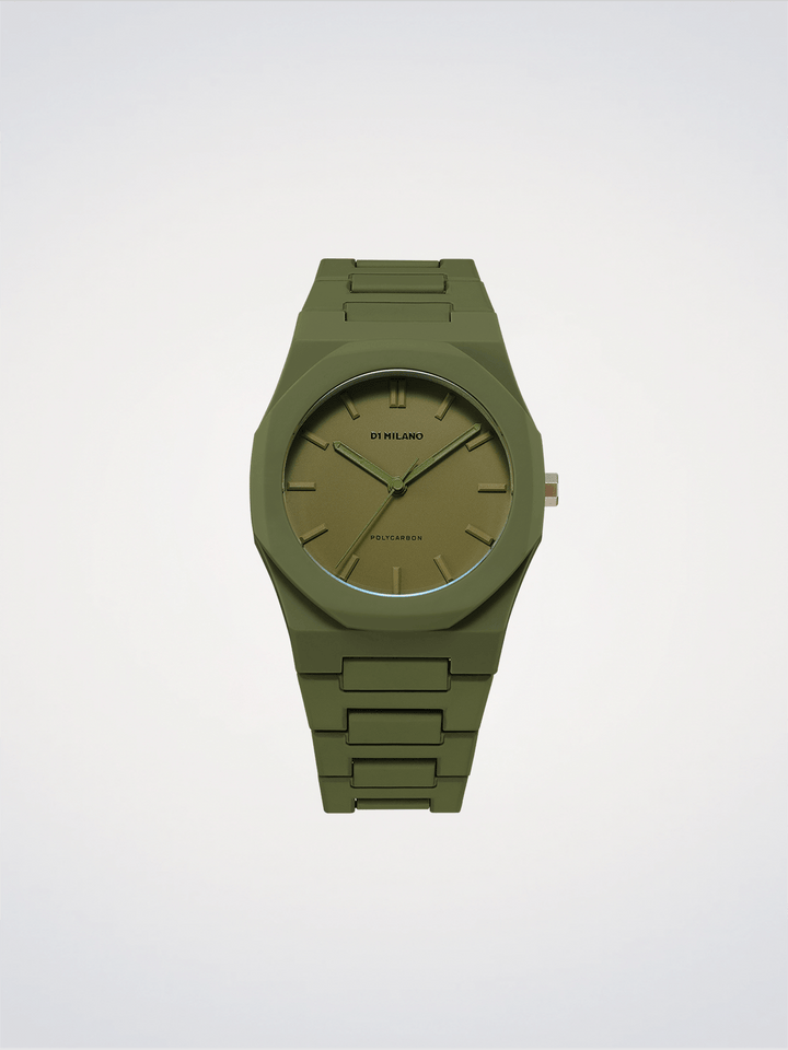 D1 Milano Military Green Polycarbon 40.5 mm D1-PCBJ22