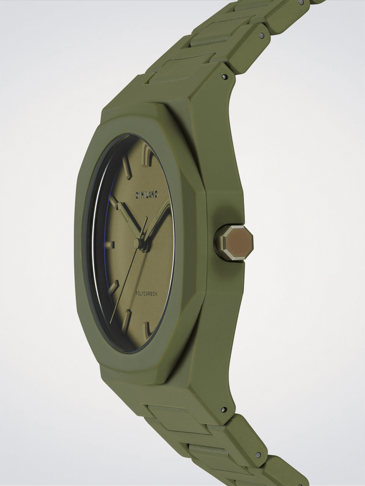 D1 Milano Military Green Polycarbon 40.5 mm D1-PCBJ22