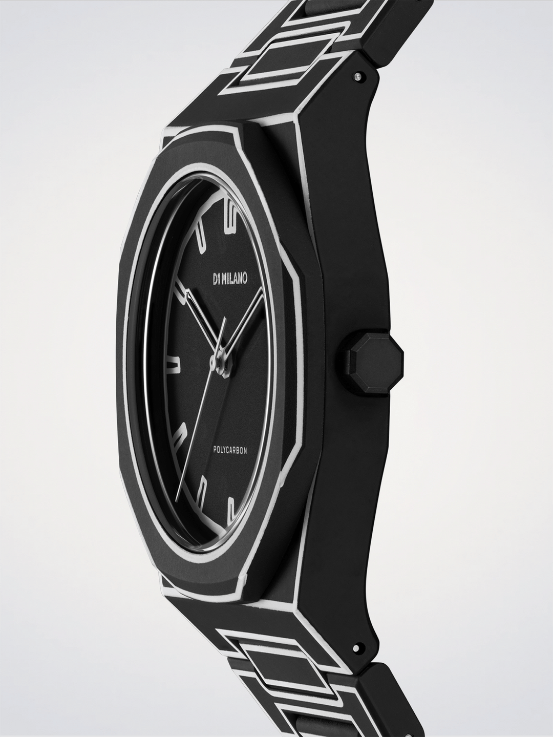 D1 Milano Black Sketch Polycarbon 40.5mm D1-PCBJ33