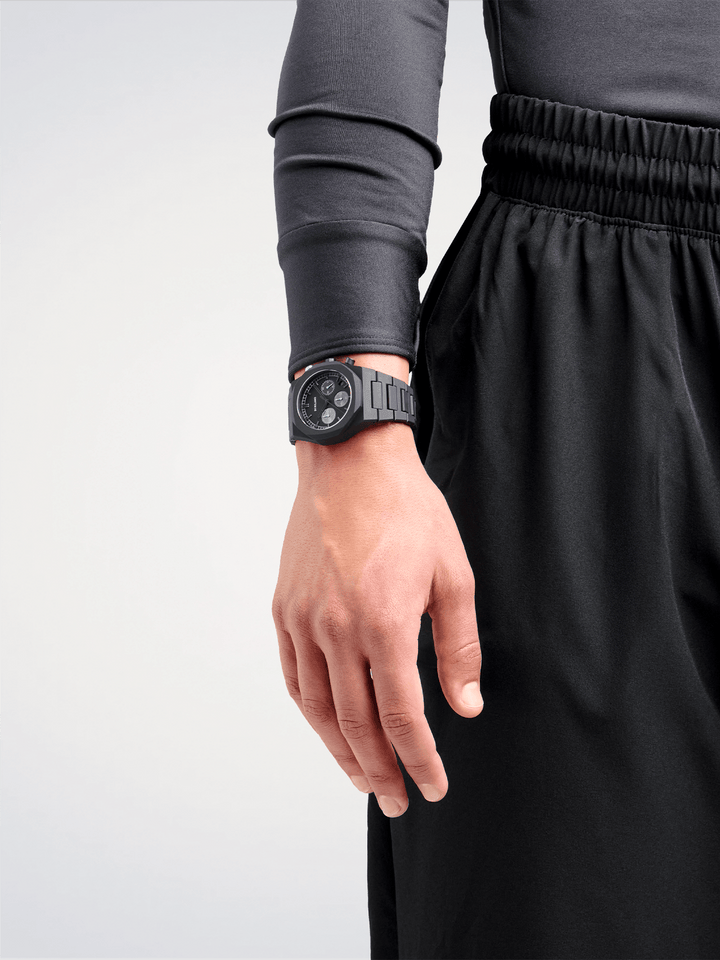 D1 Milano Charcoal Black Polychrono 40.5mm D1-PHBJ07
