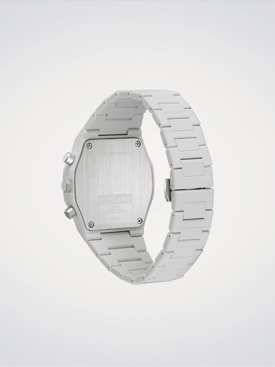 D1 Milano Fossil Gray Polychrono 40.5mm D1-PHBJ08