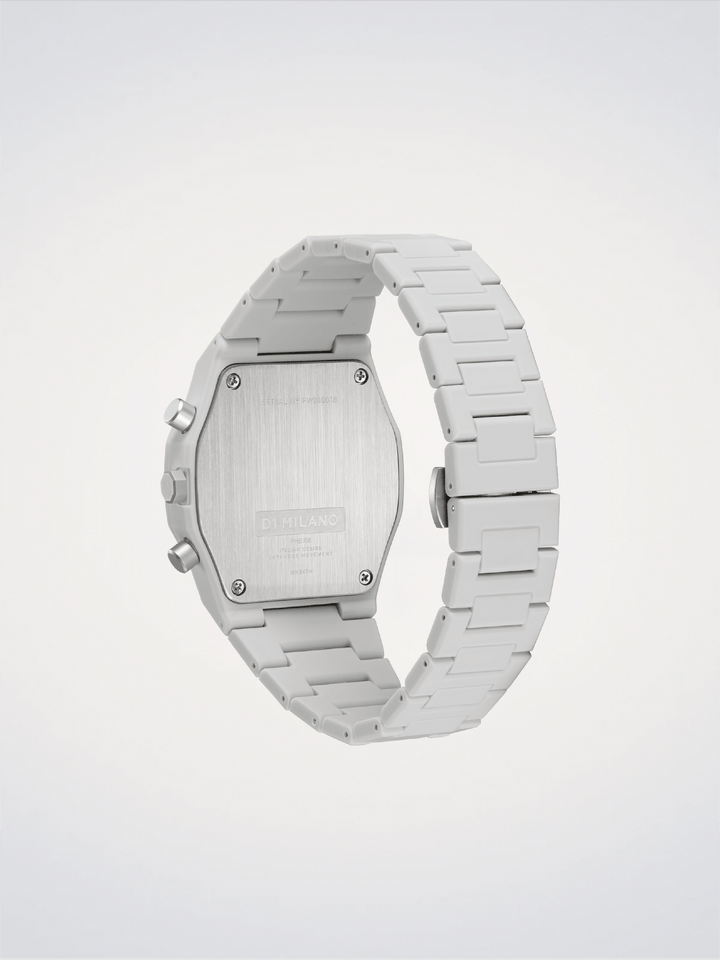 D1 Milano Fossil Gray Polychrono 40.5mm D1-PHBJ08