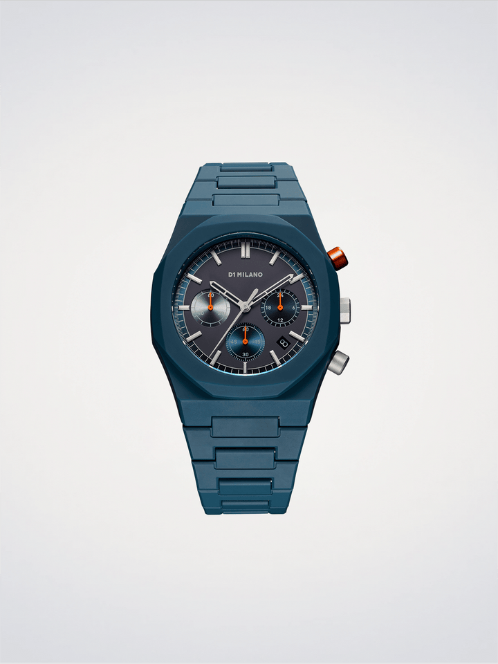 D1 Milano Neptune Blue Polychrono 40.5mm D1-PHBJ09
