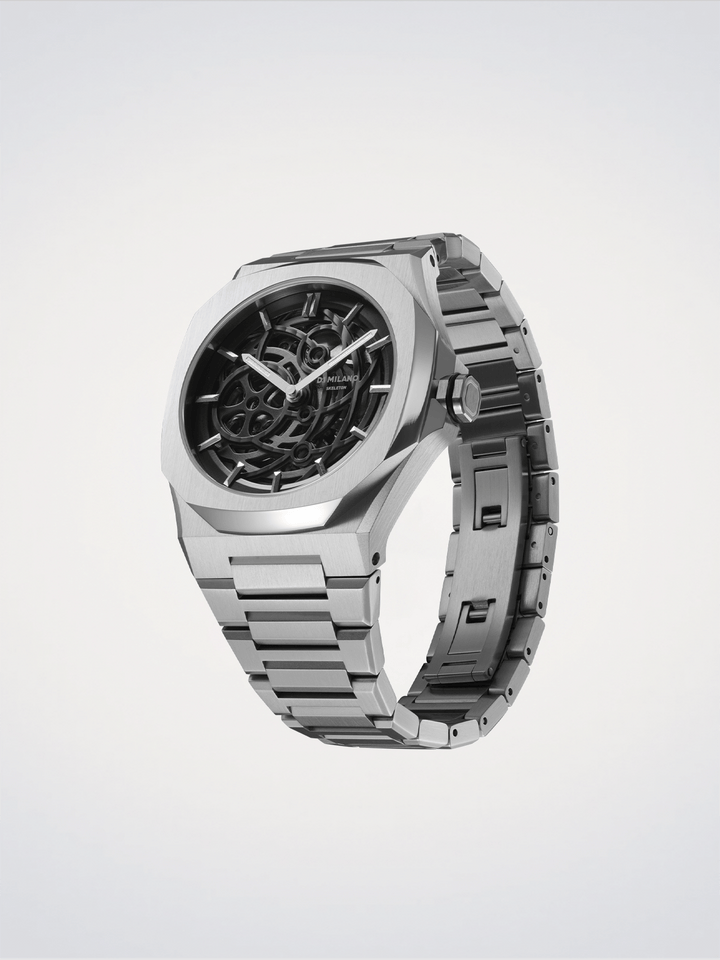 D1 Milano Silver Skeleton 41.5 mm D1-SKBJ10