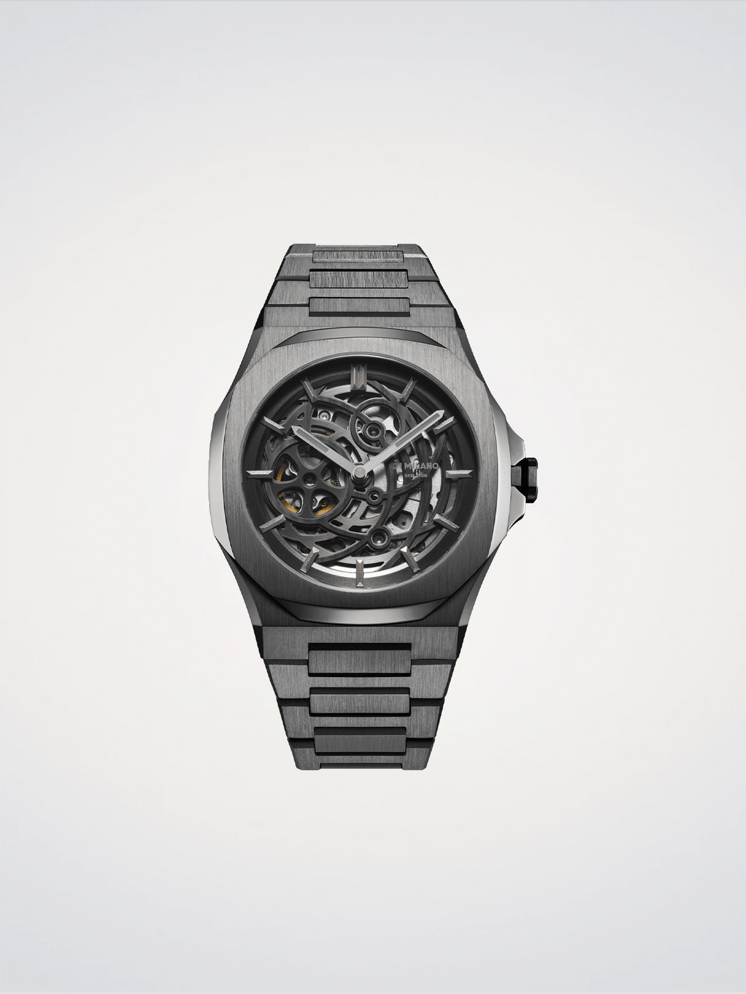D1 Milano Gun Metal Skeleton 41.5 mm D1-SKBJ11