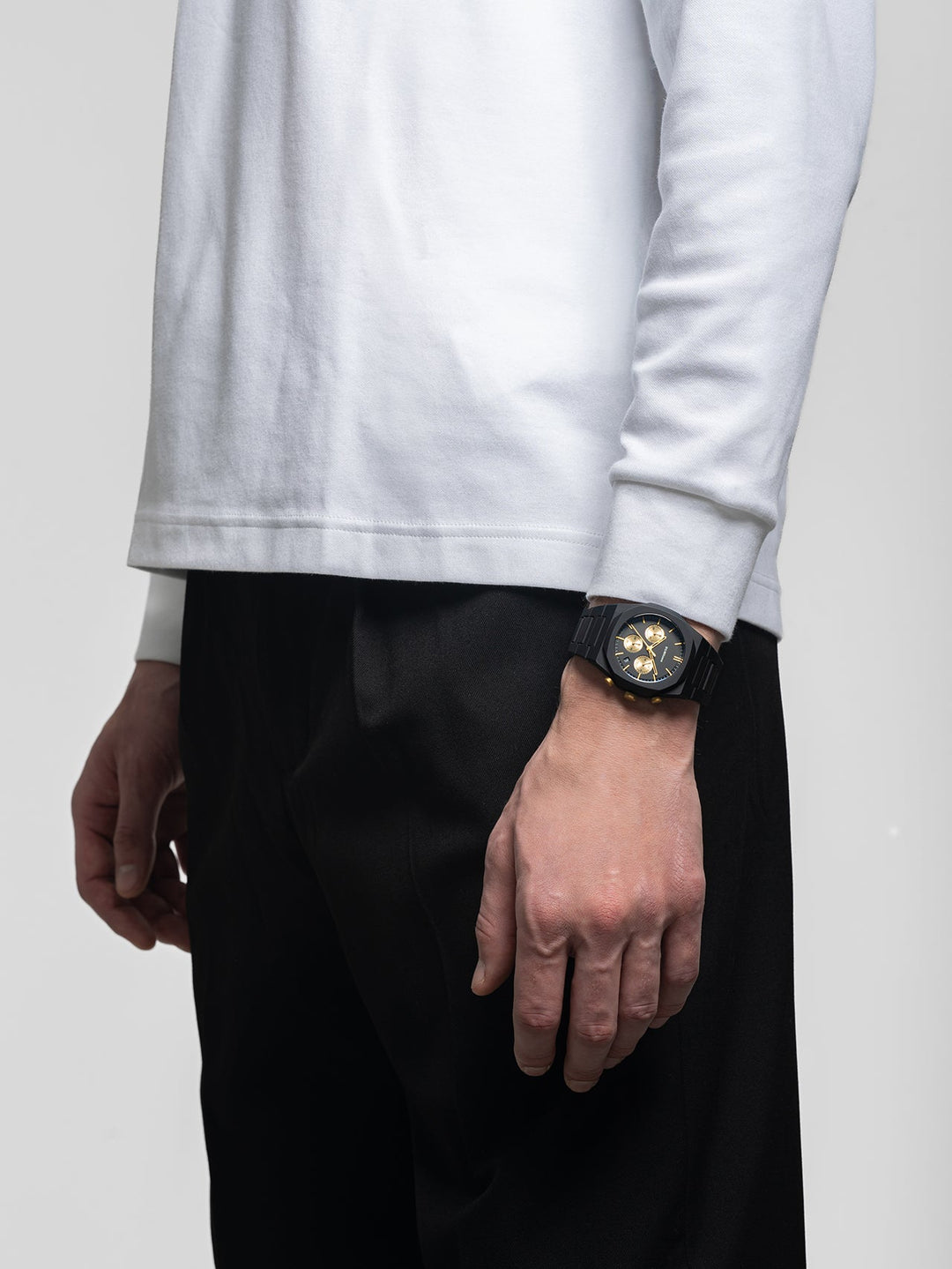 D1 Milano Gilded Solar Polychrono Watch 40.5 mm D1-PHBJ16